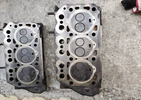 3 Cylinders Used Engine Heads K3E Diesel Eddy Injection For Excavator Water Cooling